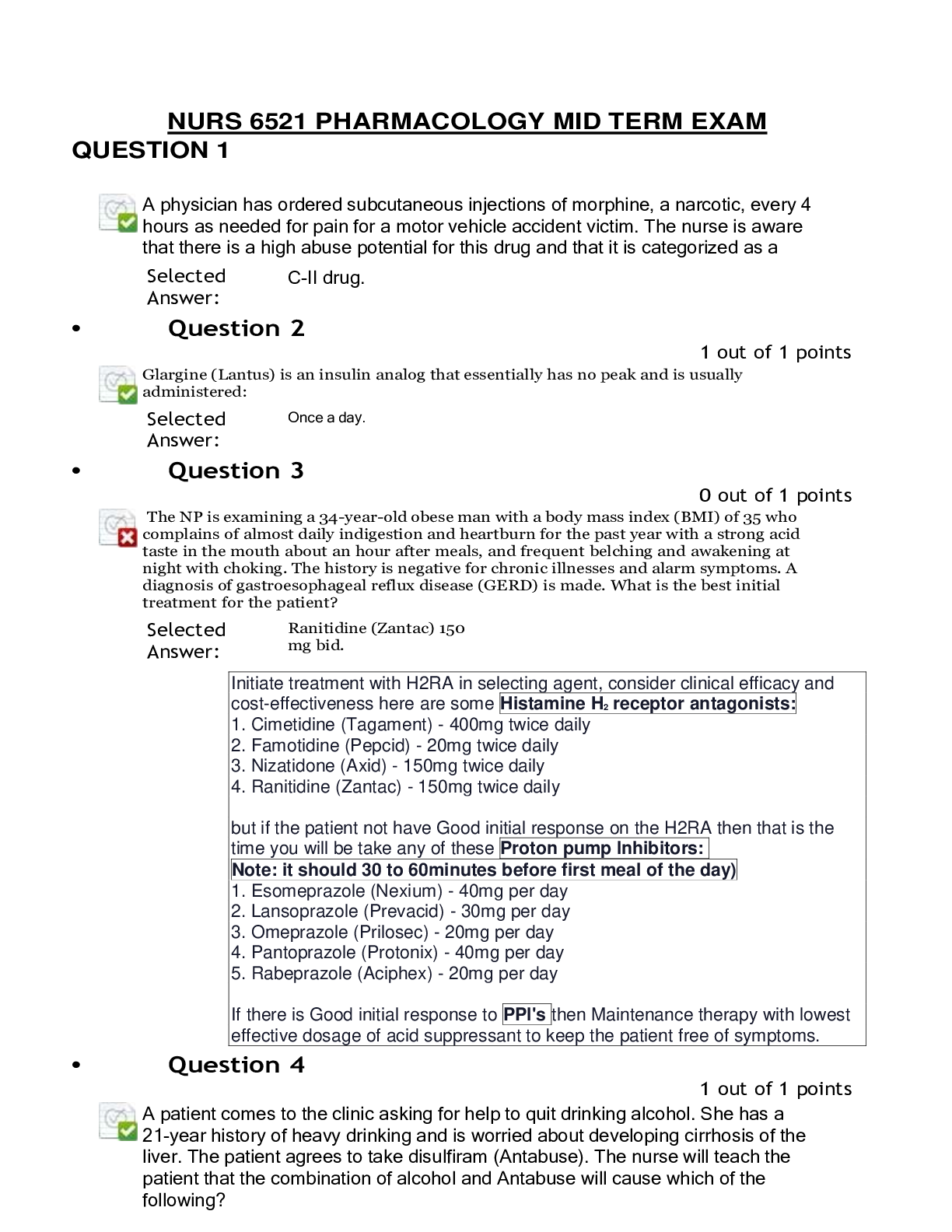 Preview image for WALDEN UNIVERSITY NURS 6521 MIDTERM PHARMACOLOGY WEEK 7 EXAM (WINTER EDITION).